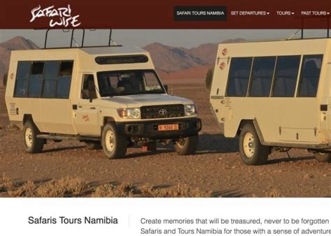 Safari Tours Namibia - Namibia Web Design - WebPro