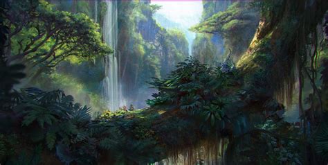 Jungle, Jordi Gonzalez Escamilla | Landscape concept, Fantasy landscape ...