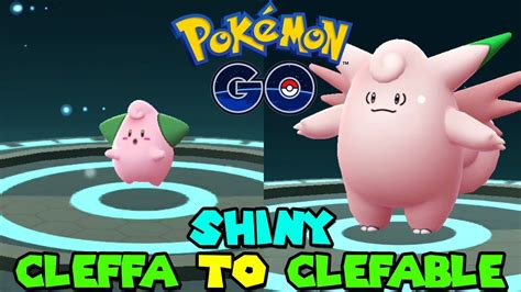 Evolving SHINY CLEFFA TO SHINY CLEFABLE IN POKEMON GO - SHINY BABY ...