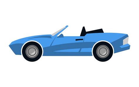 Stylized Convertible Sports Car 550435 Vector Art at Vecteezy