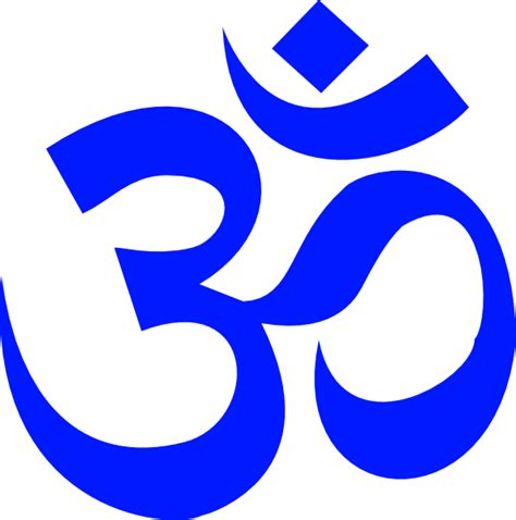 Om Symbol Blue Clip Art at Clker.com - vector clip art online, royalty ...