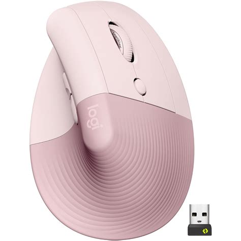 Logitech Lift Vertical Ergonomic Wireless Mouse (Rose)