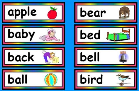 Reading Sight Words: Free Flash Cards and Word Lists