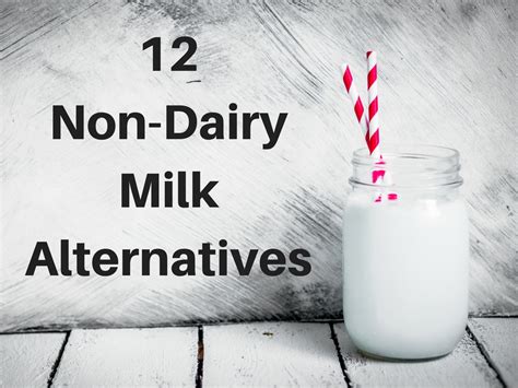 12 Non-Dairy Milk Alternatives