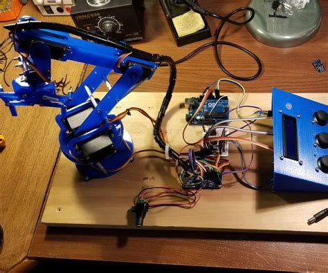 Arduino Controlled Robotic Arm W/ 6 Degrees of Freedom | Arduino, Robot ...