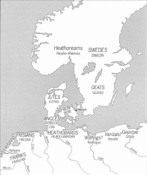 English 12: Map of Beowulf