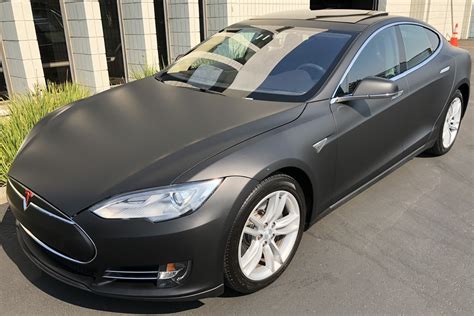 tesla matte black wrap-01 – Custom Vehicle Wraps