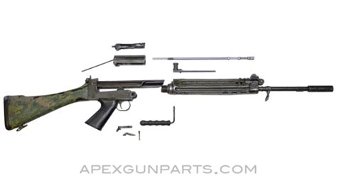 Rhodesian FAL Rifle Parts Kit, Original 21" Barrel, Painted Polymer ...