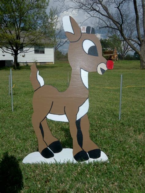 Rudolph Yard Art Decoration Christmas Holiday 40" $55.00 | Christmas ...