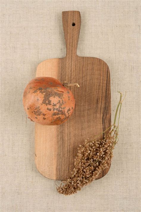 Tabla de madera para cortar artesanal menaje de cocina regalo original ...