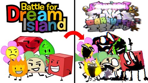 FNF Battle For Corrupted Island | Pibby BFDI | FNF Animation - YouTube