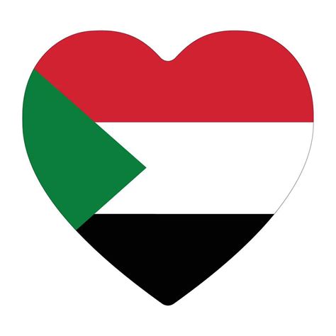 Sudan Flag. Flag of Sudan in design shape 24536776 Vector Art at Vecteezy