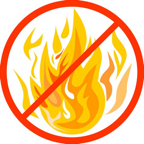 Graphic For Open Fire Ban - Clip Art No Fire - Png Download - Full Size ...