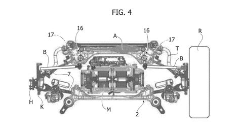 Stellantis patents rear-wheel-steering system