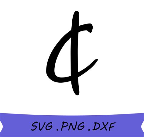 Cents Sign SVG, Cent Sign PNG, Cent Sign DXF, Cent Sign Digital ...