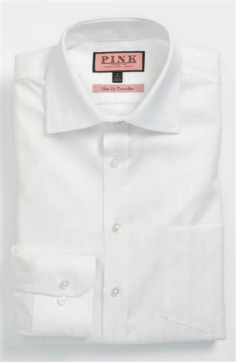 Thomas Pink Slim Fit Non-Iron Dress Shirt | Nordstrom