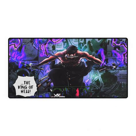 Roronoa Zoro Mousepad, Luffy, Luffy Monkey, Zoro, Pirate, Gear 5, Luffy ...