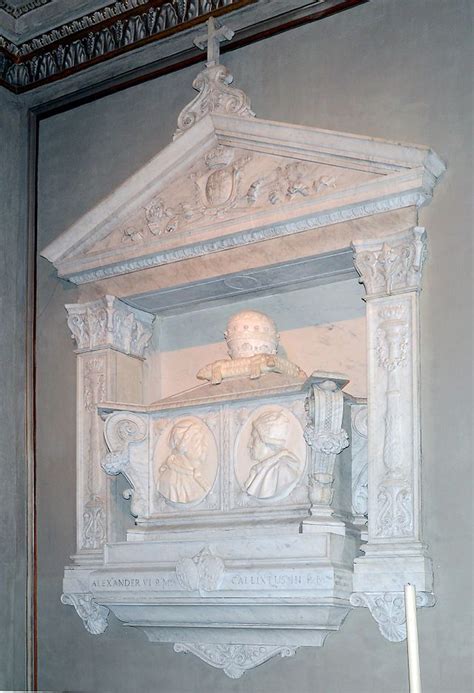 Tomb of Pope Alexander VI | Santa maria, Italy architecture, Alexander vi