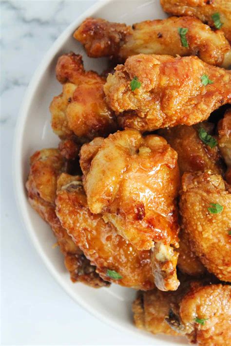 Air Fryer Honey Garlic Chicken Wings - The Six Figure Dish