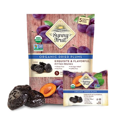 Buy Sunny Fruit Soft Prunes - 1 Bag (5 Individual Portion Packs) | y ...