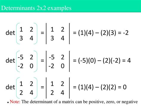 Determinants - online presentation