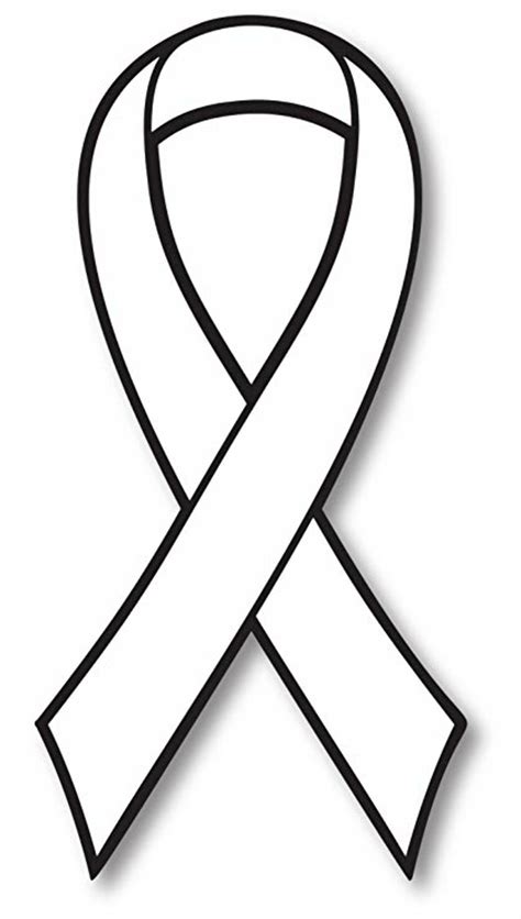 Download High Quality cancer ribbon clipart outline Transparent PNG ...