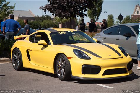 Yellow Porsche Cayman GT4 - BenLevy.com