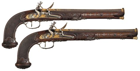 Boutet Parisian Flintlock Dueling Pistols | Rock Island Auction