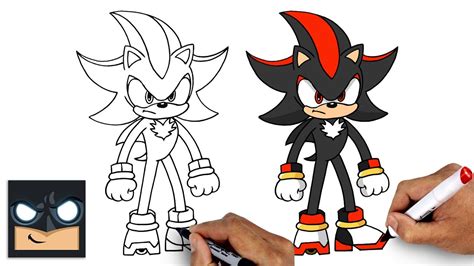 Shadow The Hedgehog Drawing Steps