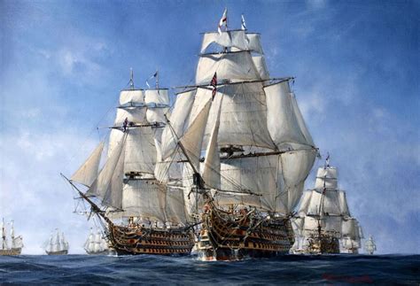 Dear Old Vessels — Nelson and his fleet. HMS Victory sails into the ...