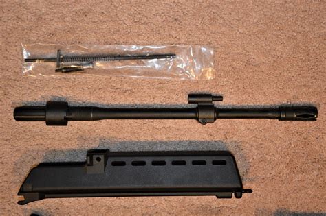 Various G36 parts (IDZ stock, B&T G36K rail, 16in G36 barrel, 1.5x ...