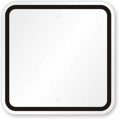 Blank Sign Templates - Black Printed Border (Custom), SKU: K-4726