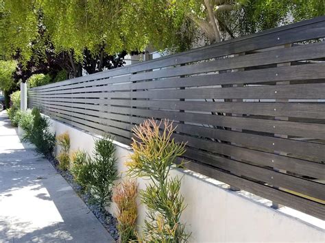 Grey Stained Wood Fence | MulhollandBrand.com