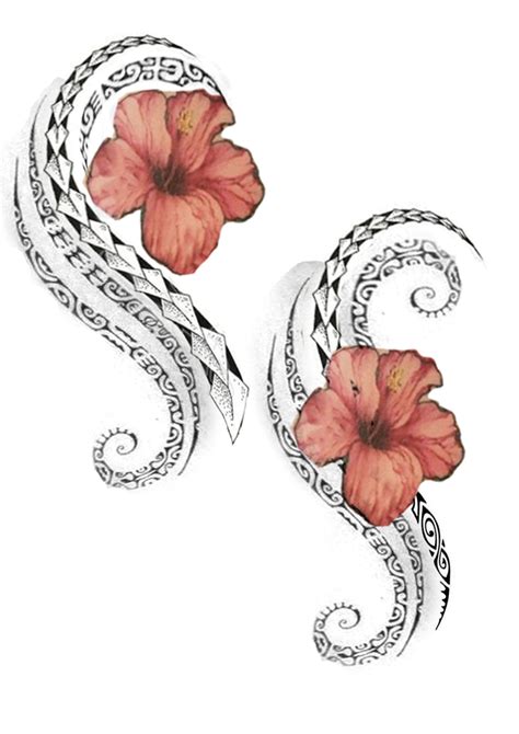 Tribal Hibiscus Tattoo - Printable Calendars AT A GLANCE