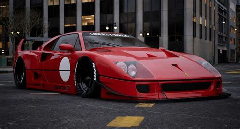 Ferrari F40 With Liberty Walk Widebody Kit Debuts At Tokyo, 60% OFF