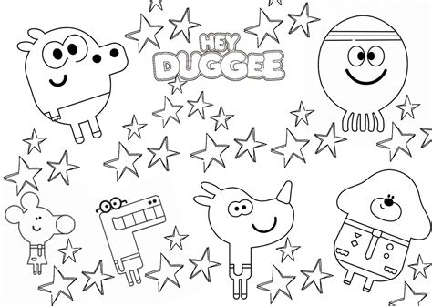 Hey Duggee Colouring Sheet Instant Download Colouring Page - Etsy UK