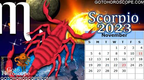 November 2023 Scorpio Horoscope, free Monthly Horoscope for November ...