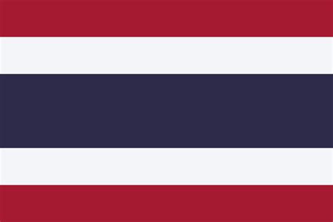 Thailand flag, official colors and proportion. Vector illustration ...