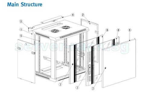 TOTEN Standard 6U Wall Mount Rack, 600W X 600D