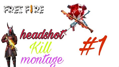 Free fire headshot montage - YouTube