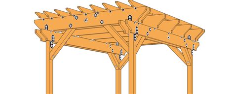 12x16 Pergola Plans PDF Material List Construct101, 49% OFF