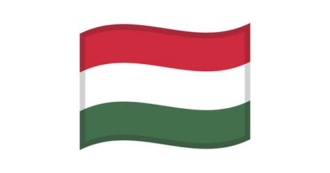 🇭🇺 Flag: Hungary Emoji, HU Flag Emoji, Hungarian Flag Emoji