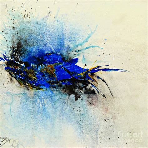 Magical Blue-abstract Art Painting by Ismeta Gruenwald