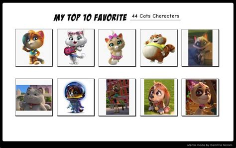 My Top 10 Favorite 44 Cats Characters by LuckbloomLuvsToons on DeviantArt