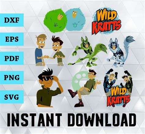 Wild Kratts Svg, Wild Kratts Svg Cut Files, Wild Kratts Cliparts, Wild ...