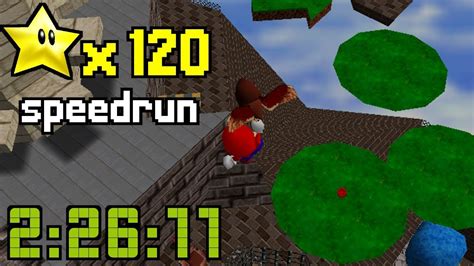 Super Mario 64 "120 Star" speedrun in 2:26:11 - YouTube