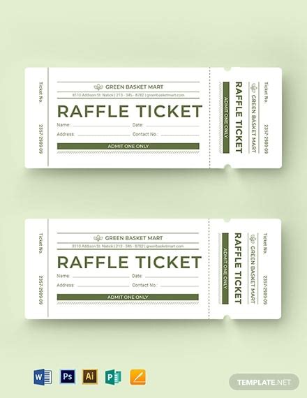 16+ Best Raffle Ticket Templates - MS Word, Publisher, Photoshop ...