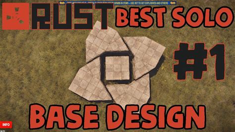 Top Rust Solo Base Design Base Design, Est Cost 80k Stone. : Fortify ...