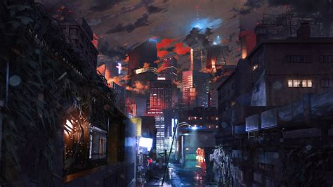 artwork, Digital Art, City, Futuristic, Cyberpunk Wallpapers HD ...