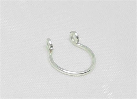 Fake Septum Ring Fake Septum Nose Ring Fake Silver - Etsy